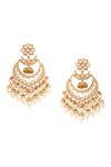 Buy_Kicky & Perky_Gold Plated Pearls, Stones, Zari Kundan Chandbalis 