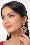Buy_Kicky & Perky_Gold Plated Pearls, Beads, Stones Kundan And Embellished Chandbalis _at_Aza_Fashions