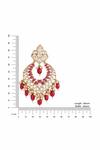 Kicky & Perky_Gold Plated Kundan And Bead Embellished Chandbalis _at_Aza_Fashions