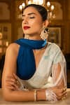 Shop_Kicky & Perky_Gold Plated Pearl And Stone Chandbalis _at_Aza_Fashions