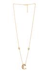 Buy_Kicky & Perky_Gold Plated Stone And Pearl Alphabet C Pendant Necklace_Online_at_Aza_Fashions