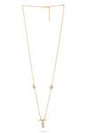 Shop_Kicky & Perky_Gold Plated T Shaped Pendant Necklace _Online_at_Aza_Fashions