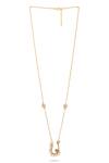 Kicky & Perky_Gold Plated U Shaped Pendant Necklace _Online_at_Aza_Fashions