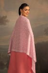 Modarta_Pink Sozni Floral Embroidered Shawl _Online_at_Aza_Fashions