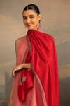 Buy_Modarta_Red Floral Border Embroidered Shawl _at_Aza_Fashions