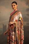 Shop_MODARTA_Multi Color Kalamkari And Raj Darbar Print Shawl _Online_at_Aza_Fashions