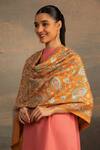 Buy_Modarta_Yellow Paisley Dori Embroidered Shawl_Online_at_Aza_Fashions