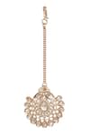 Shop_Minaki_Gold Plated Kundan Maangtikka _at_Aza_Fashions