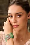 Buy_Paisley Pop_Green Polki Victorian Bracelet _Online_at_Aza_Fashions
