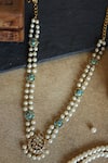 Shop_Paisley Pop_Blue Crescent Kundan Pearl Necklace _Online_at_Aza_Fashions
