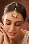 Buy_Paisley Pop_Multi Color Kundan Embellished Maangtikka _at_Aza_Fashions