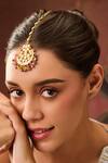 Paisley Pop_Multi Color Kundan Embellished Maangtikka _Online_at_Aza_Fashions