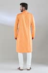 Shop_Arihant Rai Sinha_Orange Polyester Mirrors Maze Embroidered Kurta Set _at_Aza_Fashions