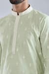 Arihant Rai Sinha_Green Polyester, Cotton Embroidery Blossom Crest Kurta Set _Online_at_Aza_Fashions