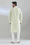 Shop_Arihant Rai Sinha_Green Polyester, Cotton Sequins, Embroidery Paisley Kurta Set _at_Aza_Fashions