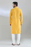 Shop Arihant Rai Sinha Yellow Chanderi, Cotton, Polyester Sequins Chikankari Embroidered Kurta Set at Aza Fashions Shop_Arihant Rai Sinha_Yellow Chanderi, Cotton, Polyester Sequins Chikankari Embroidered Kurta Set_at_Aza_Fashions