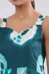 Buy_Samyukta Singhania_Green Rayon Sweetheart Neck Tie-dye Tiered Maxi Dress _Online_at_Aza_Fashions