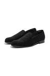 Asuka_Black Crystals Velvet Hand Embroidered Shoes _Online_at_Aza_Fashions