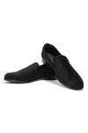 Buy_Asuka_Black Crystals Velvet Hand Embroidered Shoes _at_Aza_Fashions
