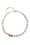 Shop_Mnsh_Gold Plated Howlite Bead Toned Necklace _Online_at_Aza_Fashions