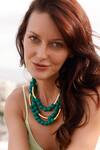 Shop_Mnsh_Gold Plated And Green Bead Layered Necklace _Online_at_Aza_Fashions