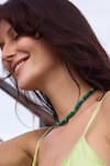 Buy_Mnsh_Green Gold Toned Bead Necklace _Online_at_Aza_Fashions