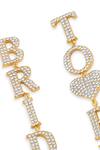 Buy_Mnsh_Gold Plated Rhinestones Bride To Be Dangler Earrings_Online_at_Aza_Fashions