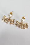 Buy_Mnsh_Gold Plated Rhinestones Bride Tribe Earrings _Online_at_Aza_Fashions