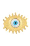 Mnsh_Gold Plated Pearls Evil Eye Shaped Ring_at_Aza_Fashions