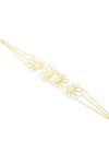 Mnsh_Gold Plated Petal Heart Choker _Online_at_Aza_Fashions