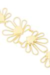 Buy_Mnsh_Gold Plated Petal Heart Choker _Online_at_Aza_Fashions