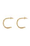Mnsh_Gold Plated Wavy Curved Mini Hoop Earrings_Online_at_Aza_Fashions