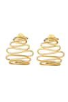 Shop_Mnsh_Gold Plated Wavy Curved Hoops _at_Aza_Fashions