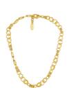 Shop Mnsh Gold Plated Chunky Chain Link Choker Necklace at Aza Fashions Shop_Mnsh_Gold Plated Chunky Chain Link Choker Necklace _at_Aza_Fashions