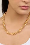 Shop Mnsh Gold Plated Chunky Chain Link Choker Necklace Online at Aza Fashions Shop_Mnsh_Gold Plated Chunky Chain Link Choker Necklace _Online_at_Aza_Fashions