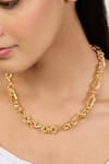 Buy Mnsh Gold Plated Chunky Chain Link Choker Necklace at Aza Fashions Buy_Mnsh_Gold Plated Chunky Chain Link Choker Necklace _at_Aza_Fashions