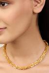 Buy_Mnsh_Gold Plated Multi-chain Link Necklace_at_Aza_Fashions