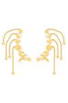 Shop_Mnsh_Gold Plated Moon Motif Ear Climber_at_Aza_Fashions