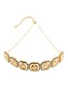 Shop_Isharya_Gold Plated Crystal Embellished Choker _at_Aza_Fashions