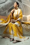 Sheetal Batra_Yellow Silk Chanderi Kashmiri Tilla Round Raina Embroidered Kurta Sharara Set _at_Aza_Fashions
