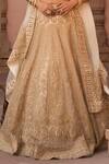 Buy_Sheetal Batra_Ivory Silk Organza Kiran Dori Plunge V Neck Embroidered Lehenga Set 