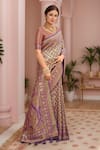 Buy Naintara Bajaj Purple Silk, Brocade Embroidery, Tassels Abstract Woven Pattern Saree And Blouse Online at Aza Fashions Buy_Naintara Bajaj_Purple Silk, Brocade Embroidery, Tassels Abstract Woven Pattern Saree And Blouse _Online_at_Aza_Fashions