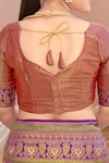 Buy Naintara Bajaj Purple Silk, Brocade Embroidery, Tassels Abstract Woven Pattern Saree And Blouse Buy_Naintara Bajaj_Purple Silk, Brocade Embroidery, Tassels Abstract Woven Pattern Saree And Blouse