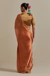 Shop_Vinusto_Brown Handwoven Pattu Silk Embroidered Floral Placement Saree With Blouse _at_Aza_Fashions