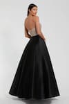 Shop_Mac Duggal_Black Polyester Sequins Sweetheart Neck Hand Embroidered Ball Gown _at_Aza_Fashions