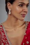 Buy_Vivinia By Vidhi Mehra_Gold Plated Piping, Stones Kundan Polki Dangler Earrings _at_Aza_Fashions