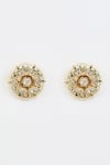 Shop_Vivinia By Vidhi Mehra_Gold Plated Polki, Kundan Saadgi Embellished Earrings _at_Aza_Fashions