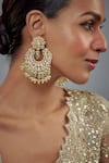 Buy Vivinia By Vidhi Mehra Gold Plated Pearl, Polki, Kundan, Gemstone Saadgi Embellished Chandbalis Online at Aza Fashions Buy_Vivinia By Vidhi Mehra_Gold Plated Pearl, Polki, Kundan, Gemstone Saadgi Embellished Chandbalis _Online_at_Aza_Fashions