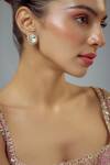 Buy_Vivinia By Vidhi Mehra_Gold Plated Polki, Kundan Florence Embellished Studs _at_Aza_Fashions