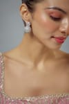 Buy Vivinia By Vidhi Mehra Silver Plated Crystal, Cubic Zirconia Zia Embellished Earrings at Aza Fashions Buy_Vivinia By Vidhi Mehra_Silver Plated Crystal, Cubic Zirconia Zia Embellished Earrings _at_Aza_Fashions
